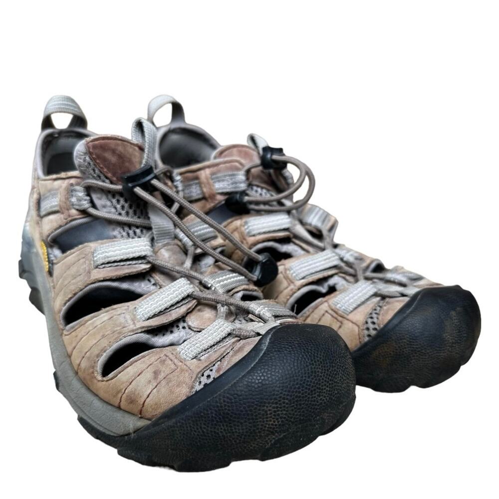 Keen Newport Sport Sandals Closed Toe Lace Up Water Hiking Leather Brown 9.5